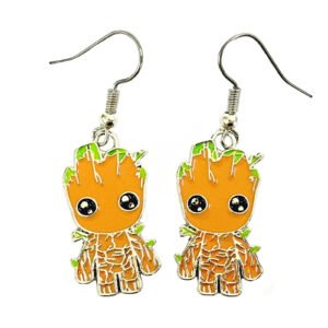 Groot Earrings Superhero Earrings Exquisite Metal earrings Gift