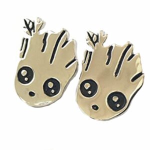 Groot Earrings Superhero Earrings Exquisite Metal earrings Gift 02