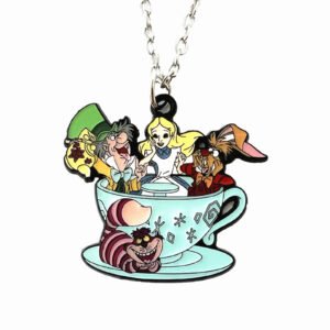 Alice in Wonderland Necklace Perfect Birthday Party Favor Collectible Gift