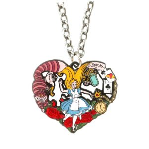 Alice in Wonderland Necklace Perfect Birthday Party Favor Collectible Gift
