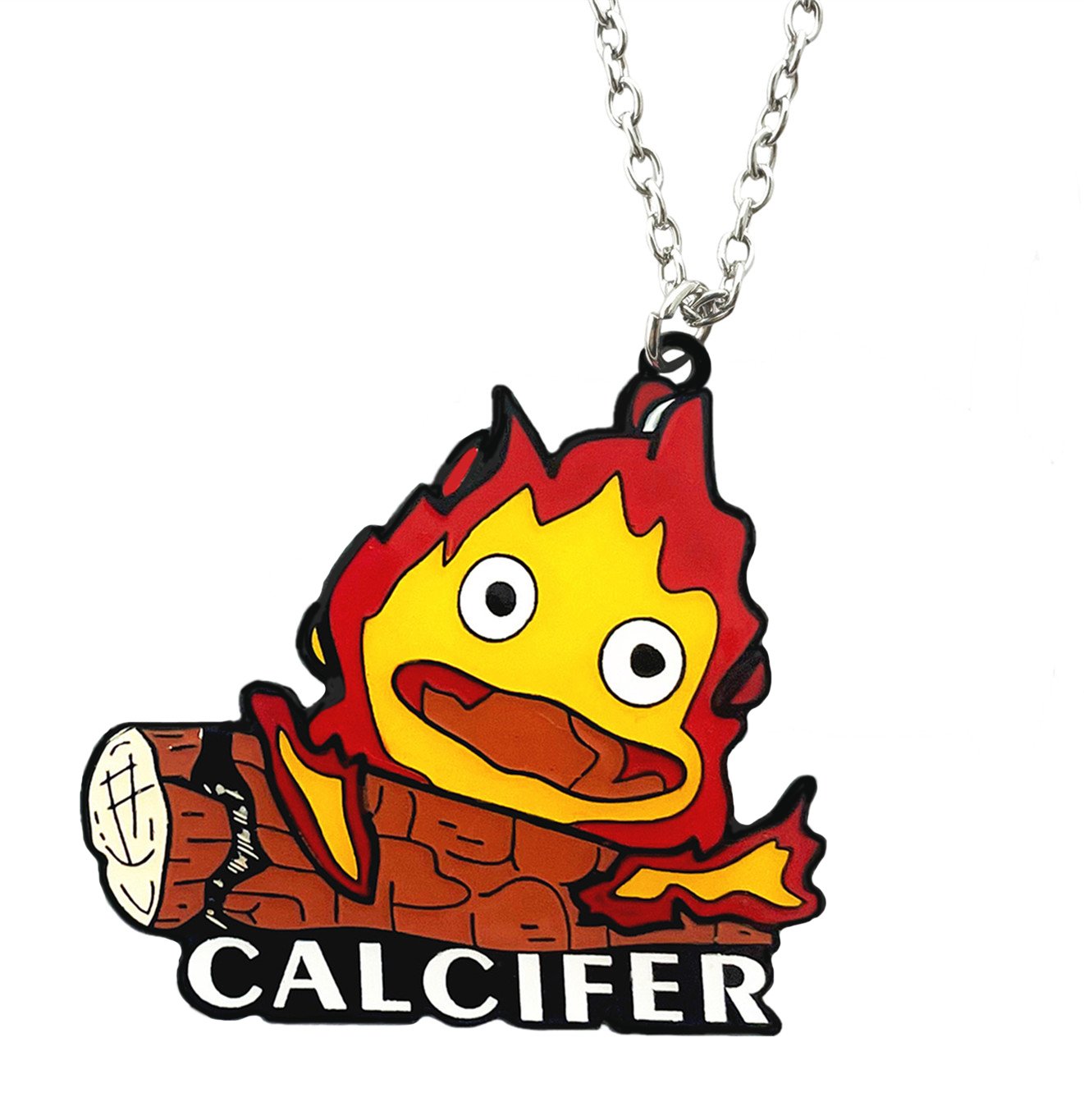 Hayao Miyazaki Necklace Calcifer Necklace Exquisite Collection Gifts For Parties